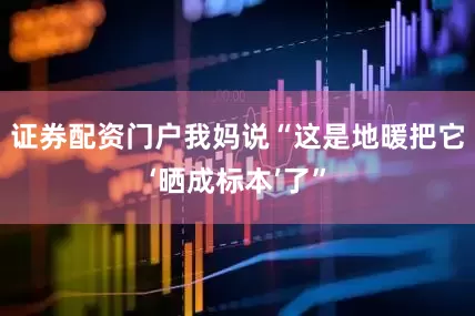 证券配资门户我妈说“这是地暖把它‘晒成标本’了”